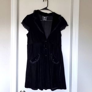 Killstar Velvet Babydoll Dress